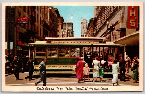 Vintage postcard cable car - vintage,