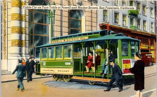 Cable car turn table at - table,