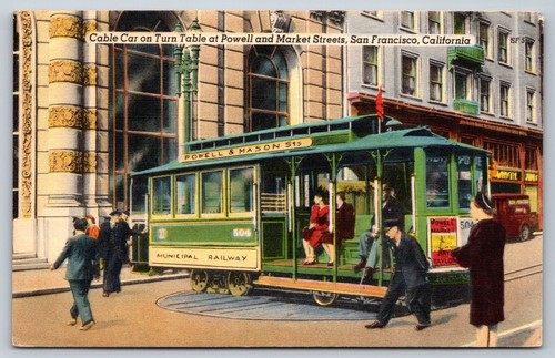 San francisco cable car turn - car,
